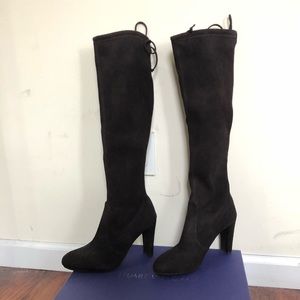 Stuart weitzman brown suede knee high boots 7.5